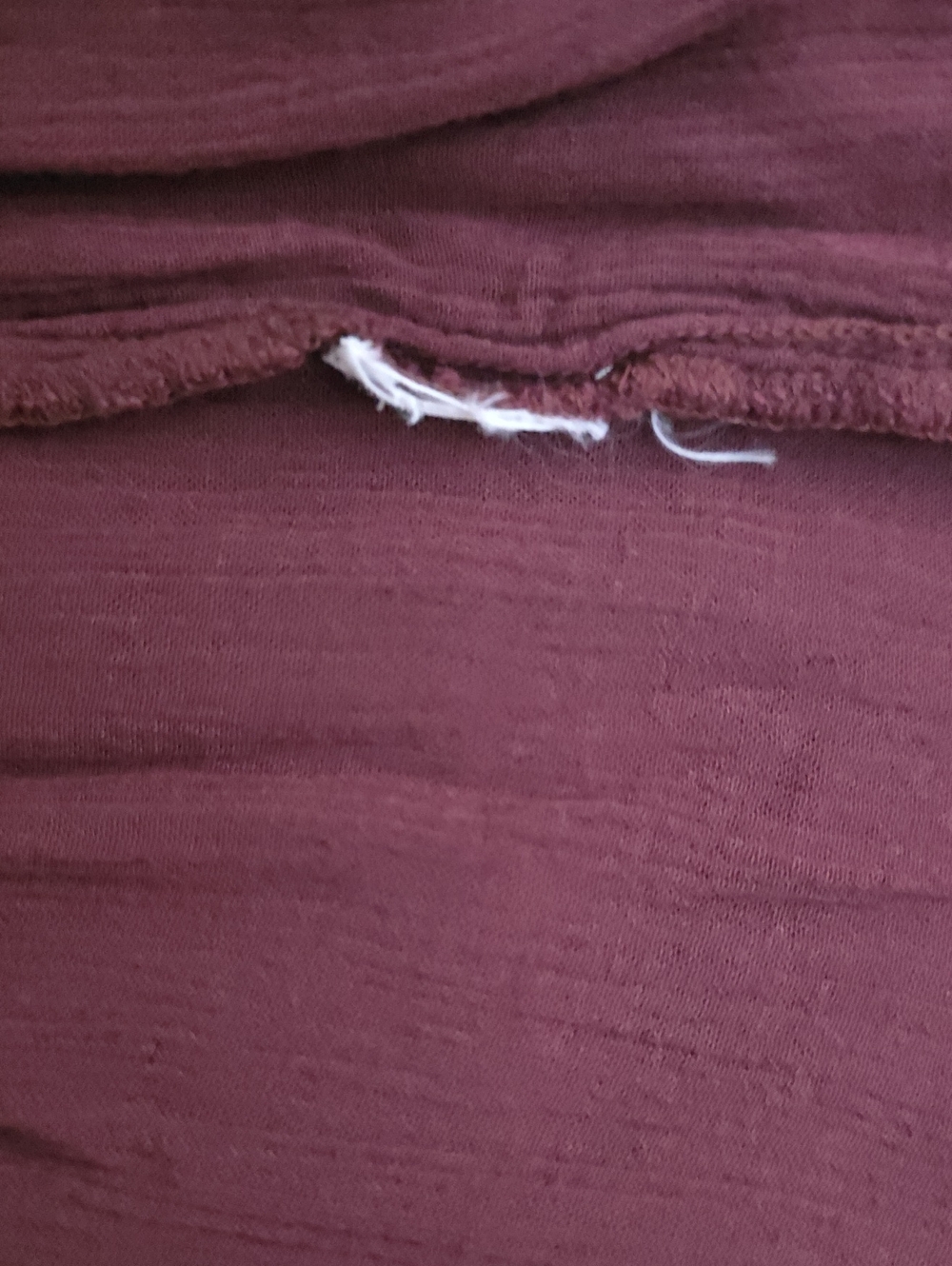 American Eagle Burgundy Lace Bell Sleeve Peplum Boho Top - Picture 5 of 12